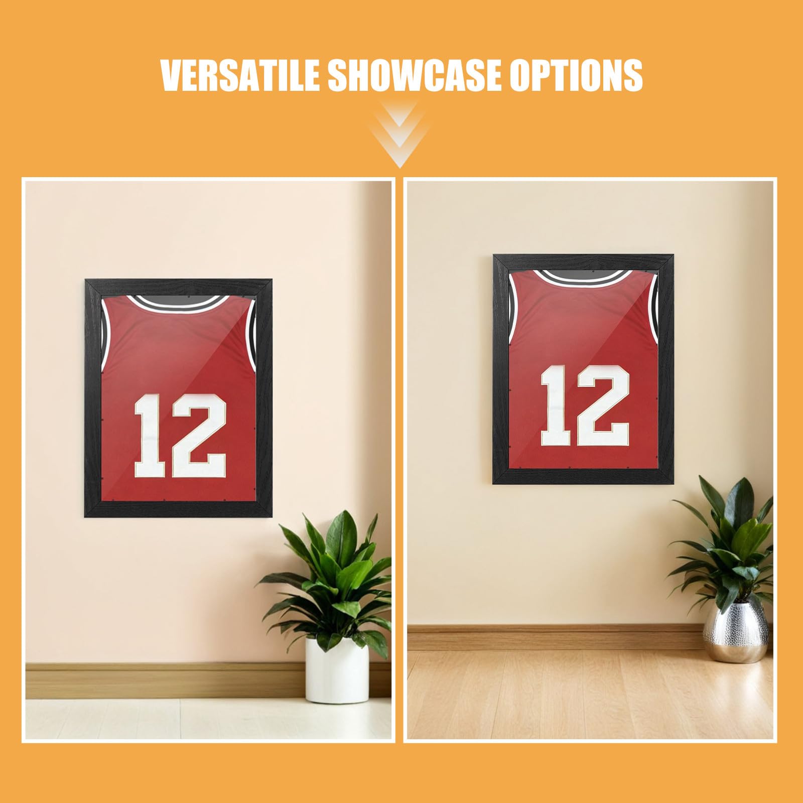 Toyvian 2er-Set Sporttrikot-präsentationsrahmen, T-Shirt-präsentationsrahmen 35,5 X 28 cm, Große Schattenbox für Militärgedenk Abschluss- Oder Hochzeitscollagen