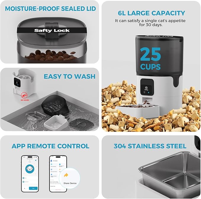 Product image for PAPIFEED Smart Automatic Pet Feeder - 4