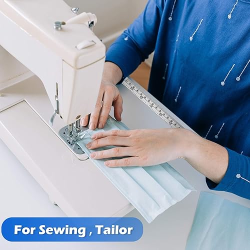 Miniatura 5 de 3 piezas de cinta métrica autoadhesiva para banco de trabajo, regla de banco de trabajo, cinta métrica de doble escala para trabajar la madera,