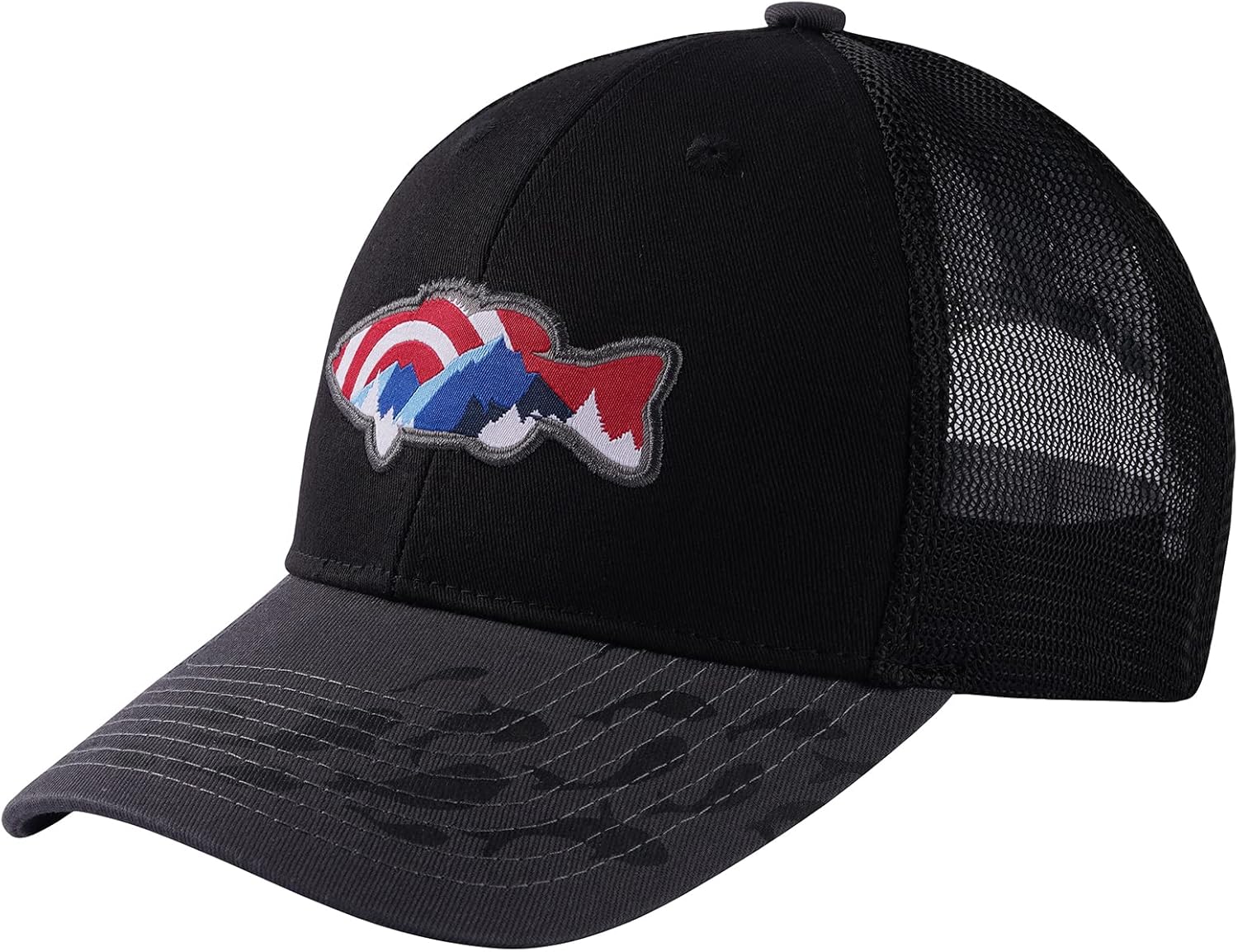 BASSDASH Kids Youth Fishing Sun Hat Mesh Back Adjustable Baseball Trucker Cap for Boys Girls Toddler