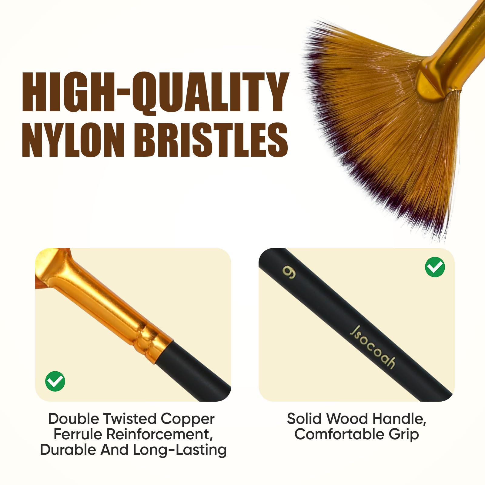 Pinceles de pintura acrílica con cerdas de nailon para pintura acrílica, óleo y acuarela, para finiaturas corporales, manualidades y suministros de pintura, regalos para artistas