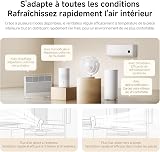 XIAOMI Smart Desktop Air Circulation Fan - Table Fan with 1180 m³/h and 3D Air Distribution, 100 Levels Wind Speed, Ultra Quiet 28.4 dB(A), USB-C, White - 4