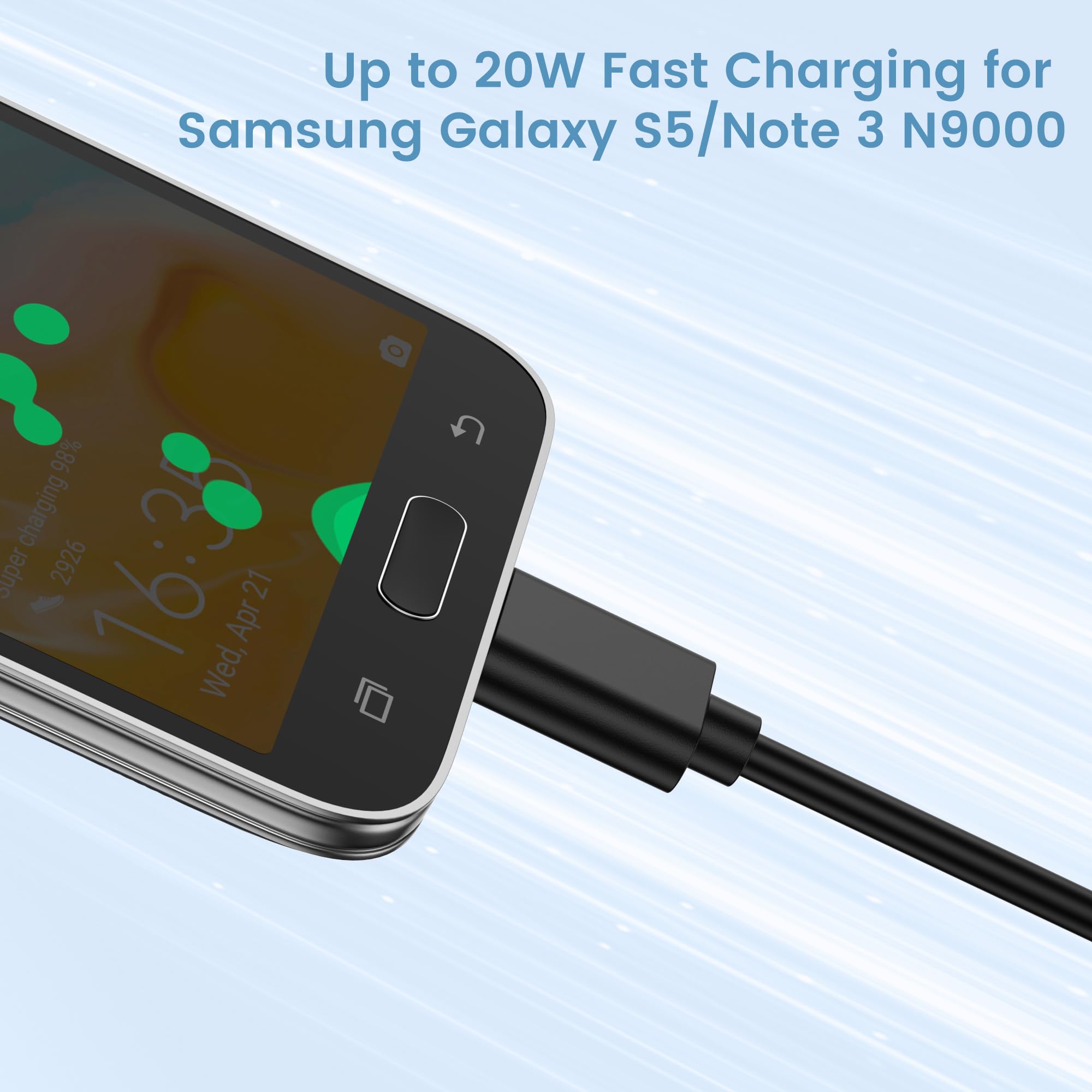 Wanme Cavo Micro B a USB 3.0 A[0.5M] Cavi Dati per Disco Rigido Esterno, 5Gbps USB A to Micro B High-speed External Hard Drive Cavo per WD, Seagate, Xbox, PS4 & More External Hard Drives - 4