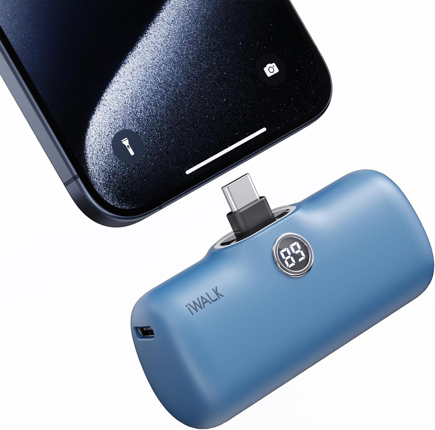 Product image of iWALK USB-C Portable Charger for iPhone 15/16, Mini 20W 4,800mAh Wireless Power Bank Fast Charging Travel Battery Pack Compatible with iPhone 16/15/15 Plus/15 Pro/15 Pro Max, Andriod Phone Samsung