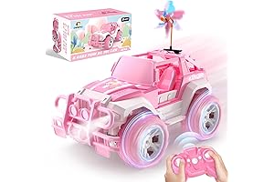 DEERC RC Barbie Car Remote with 80 Mins Battery Life