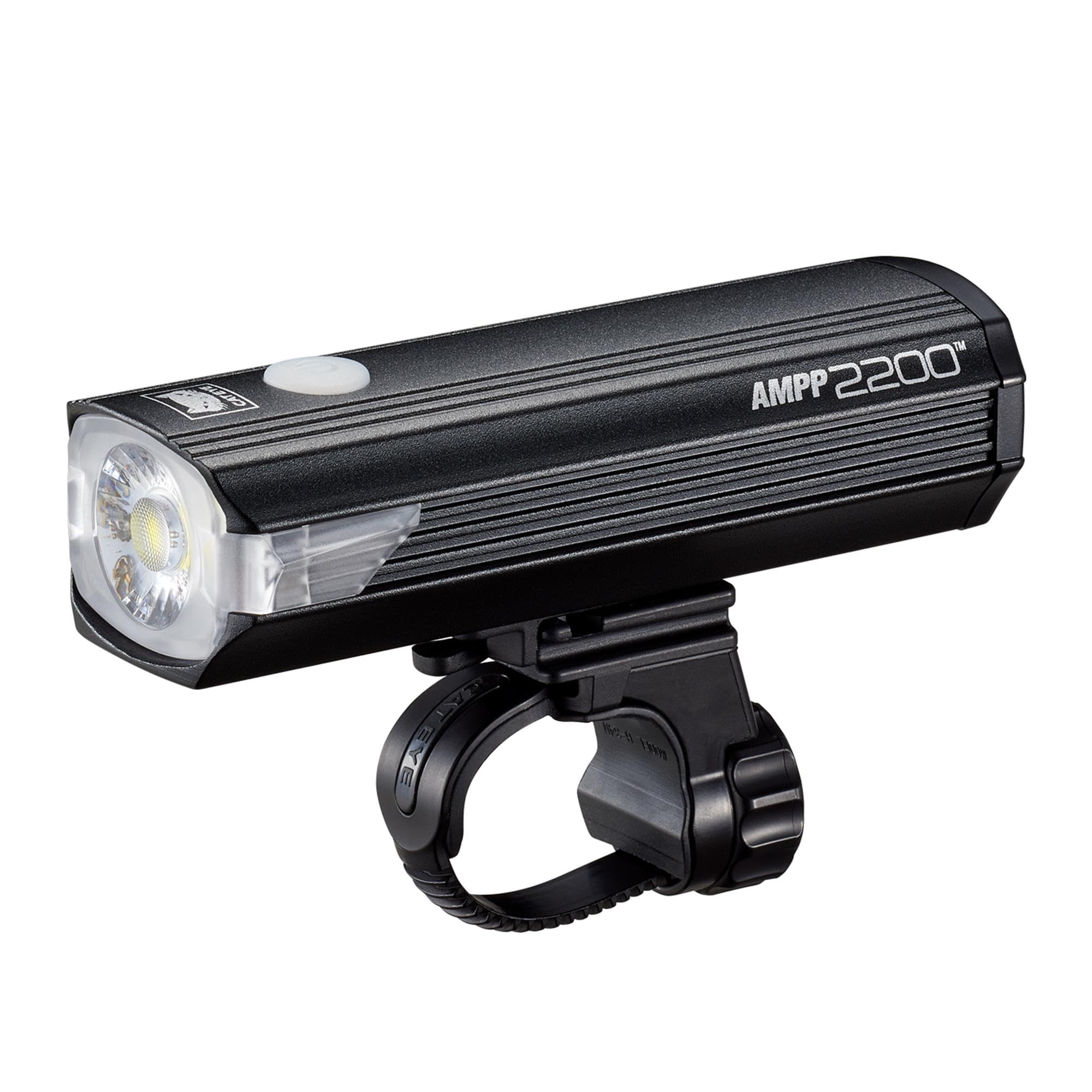 CatEye Ampp 2200 Phare Avant de vélo LED Super Lumineux – Technologie OptiCube 2200 lumens – Étanchéité IPX4 – Support FlexTight Facile à Installer – Rechargeable par USB C – Lumière de vélo