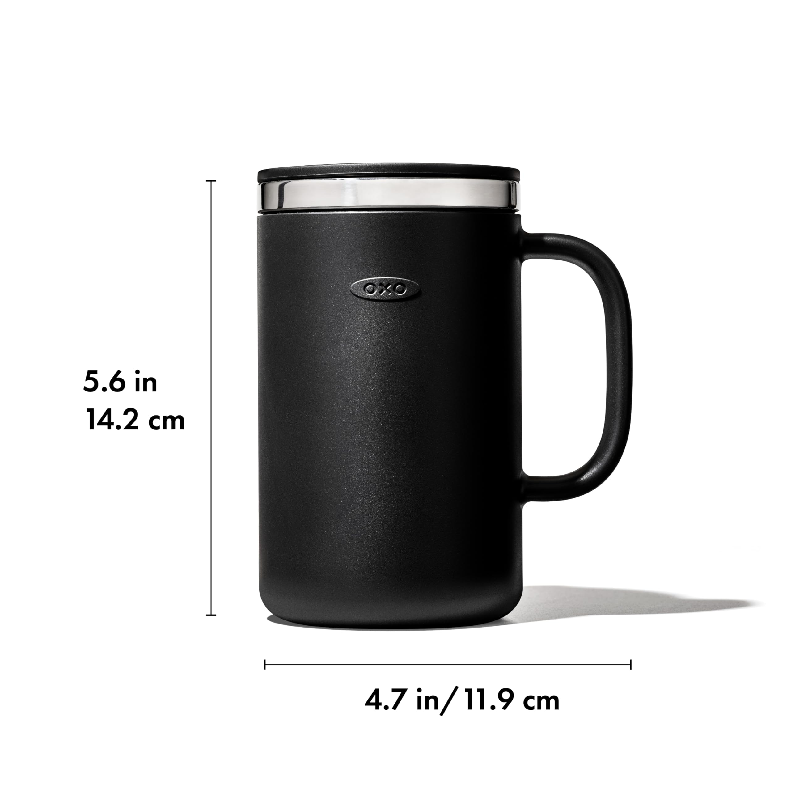 OXO Strive Isolierter Kaffeebecher mit Griff, 475 ml
