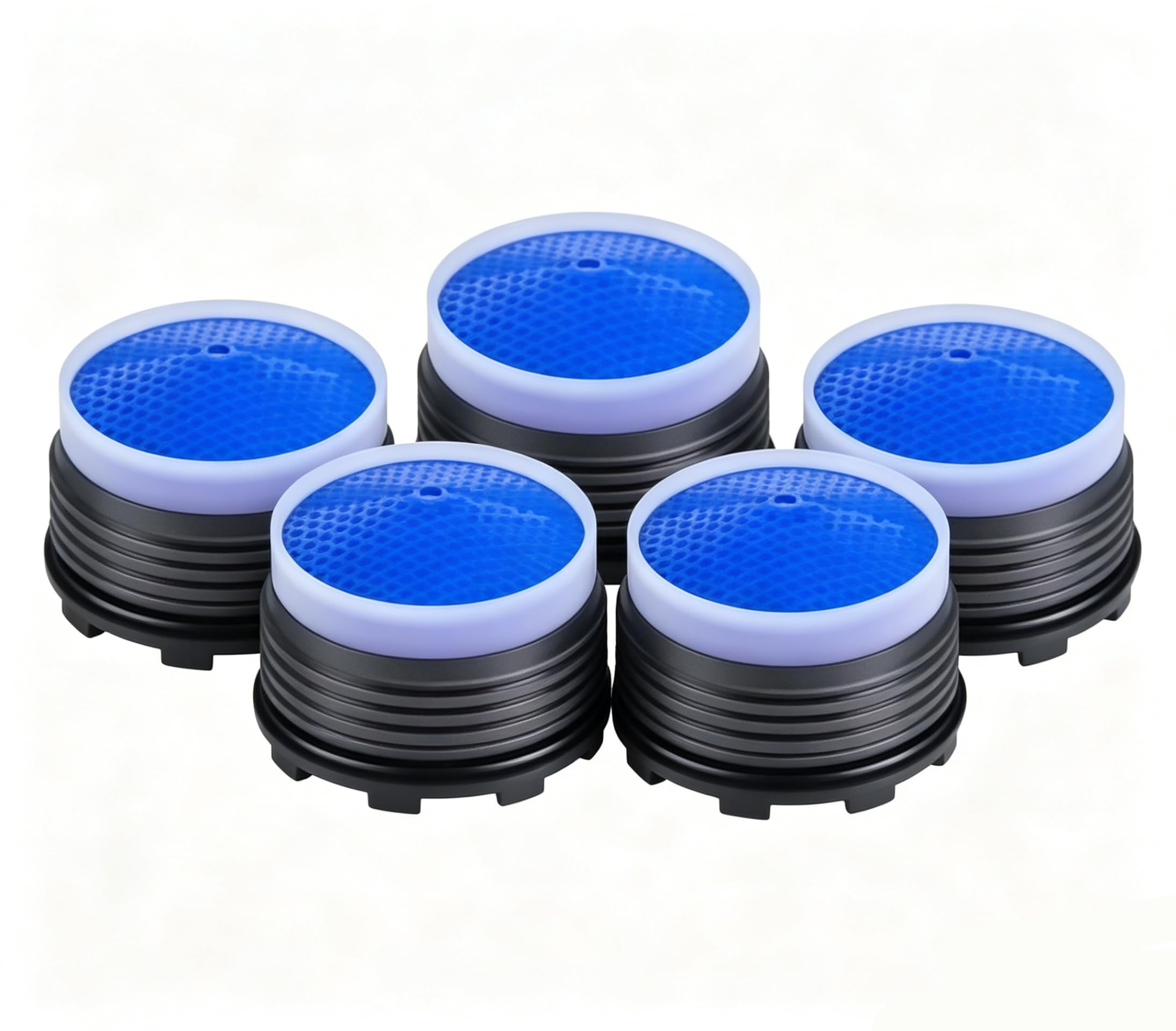 5 Pcs Tap Aerator 18.5mm Built with Wrench, Faucet Aerator M18.5 Male Thread Water Saver Filter, Hidden Tap Filter Nozzle for Kitchen Bathroom Basin Sink