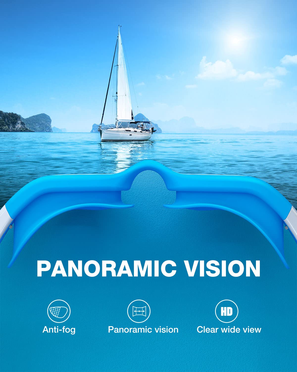 ZIONOR G1MINI - Occhialini da nuoto per bambini, polarizzati/non polarizzati, comodi per bambini, anti nebbia, protezione UV, per ragazze e ragazzi (anni 3-14)