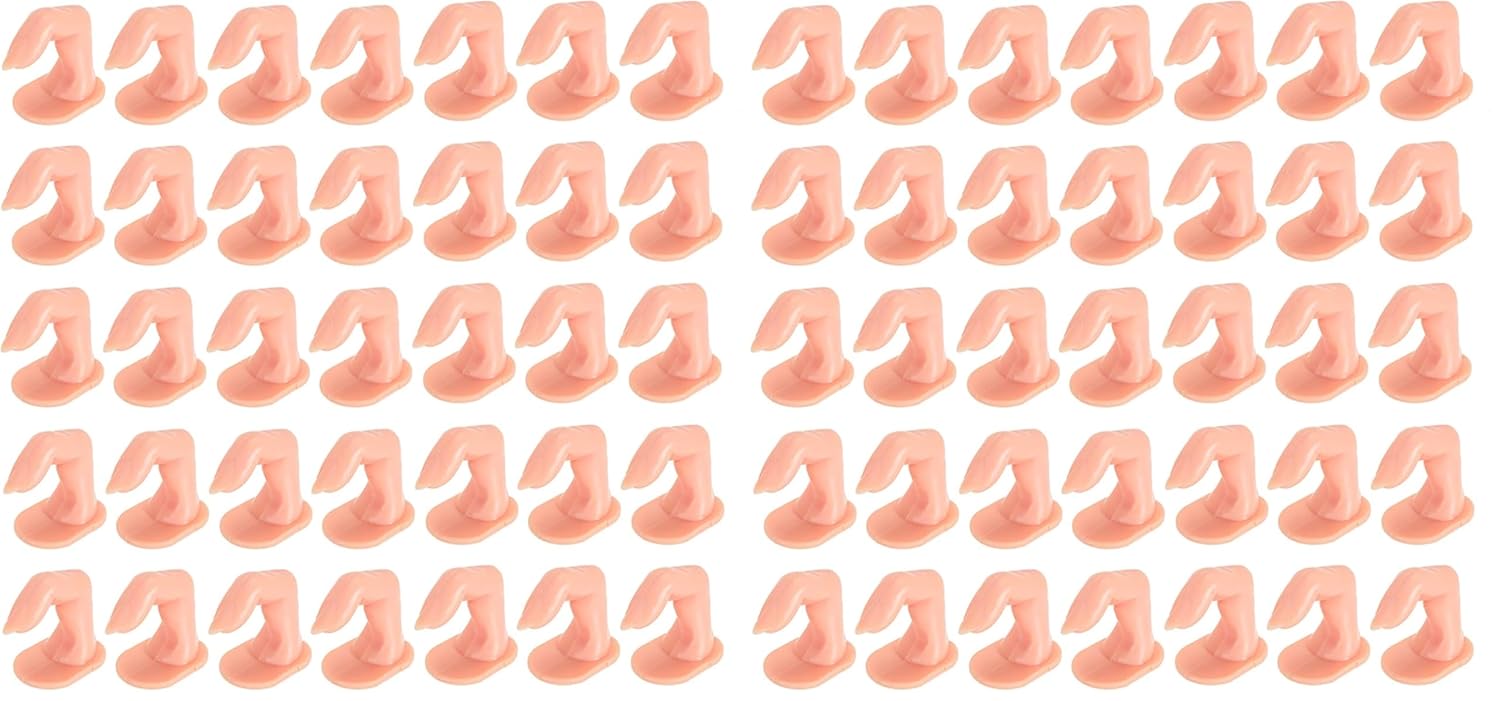 Hedume 120 Pack Practice Fingers, DIY Nail Art Training Fingers, Nail Decoration Training Fingers for Nail Art Beginners, Lovers and Salon Artists