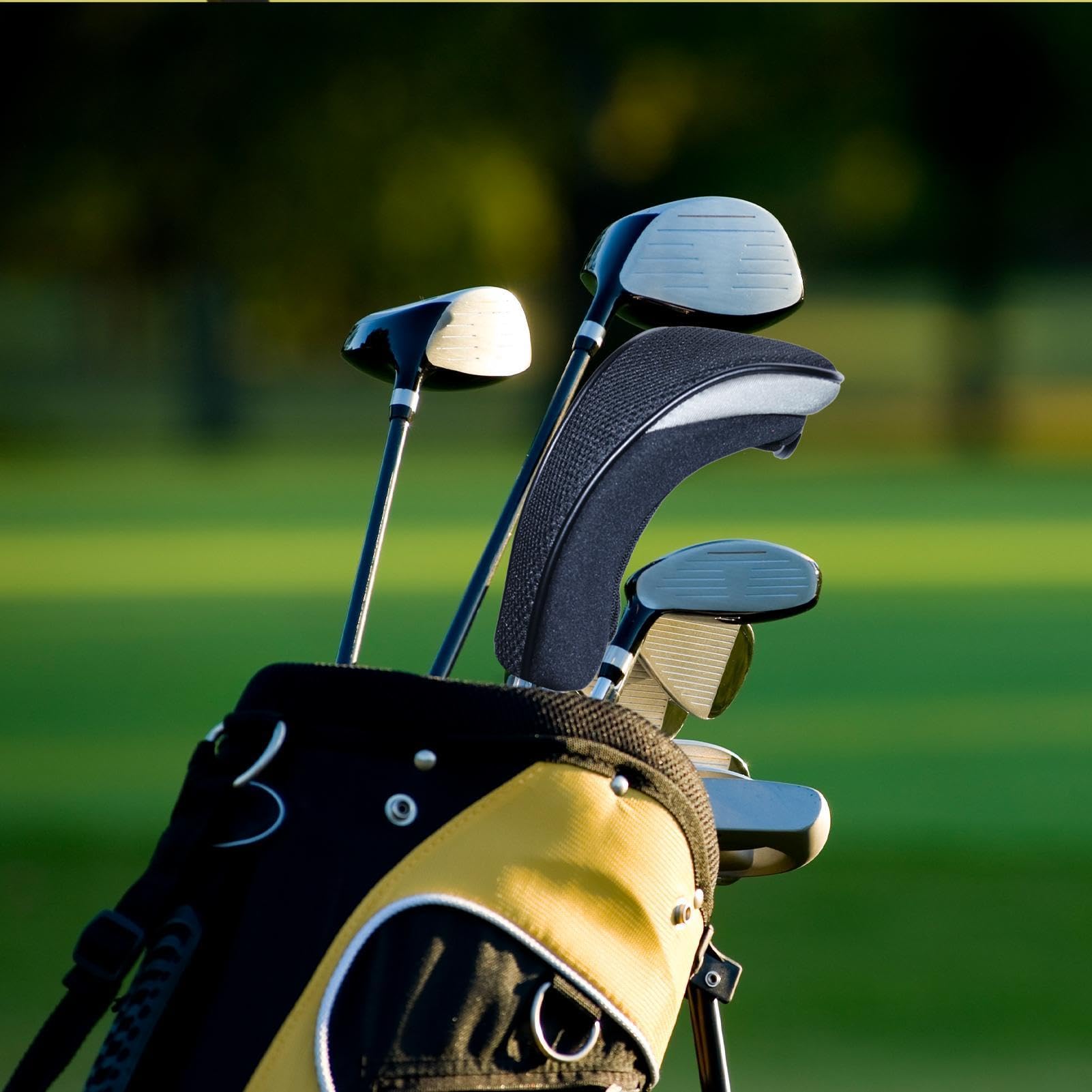 Driver Headcover – Golfschlägerhauben | Wetterbeständige Schlägerhauben | Tragbare Driver & Fairway Schlägerabdeckungen, Hybrid-Holzabdeckungen für Kratzschutz, Golfausrüstungszubehör