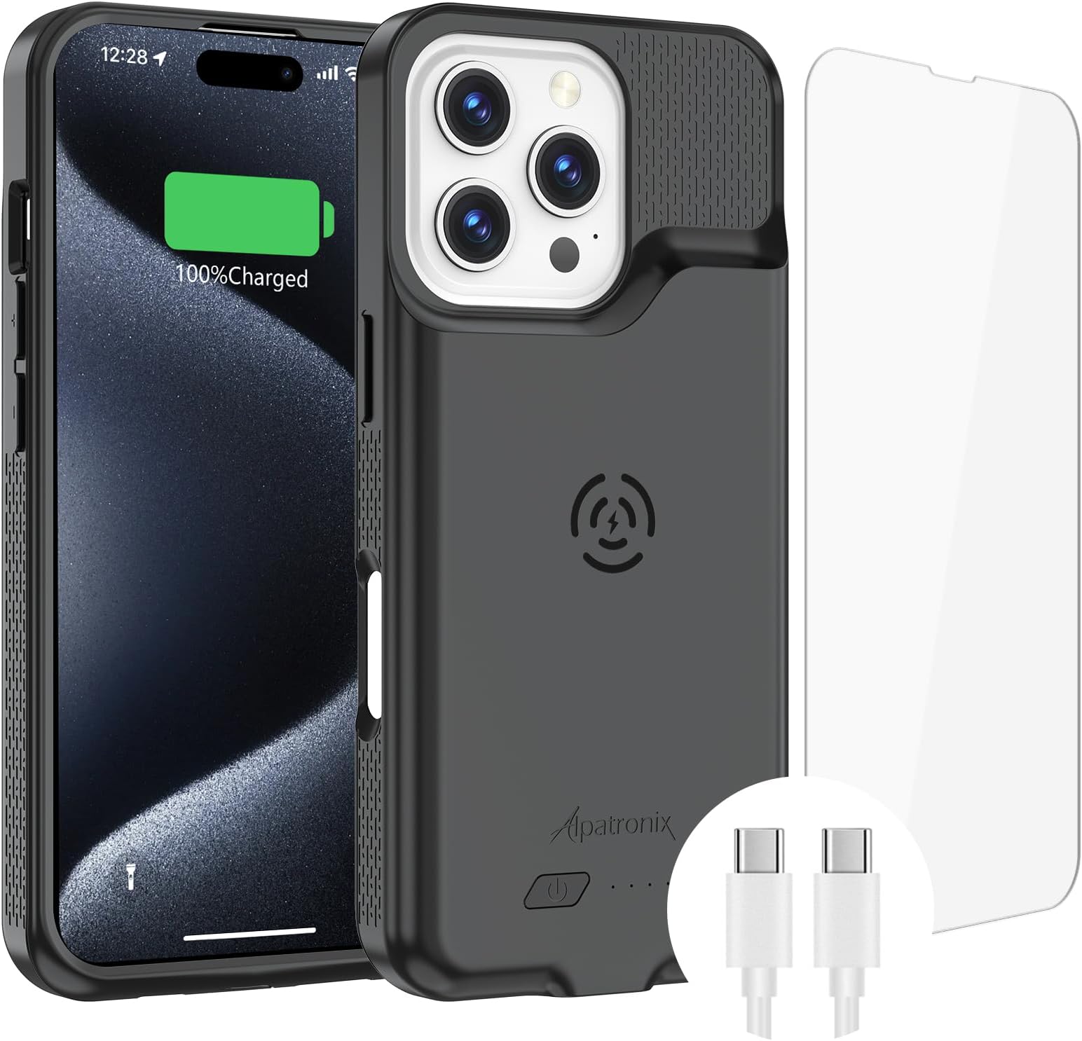BOPPS Battery Case For IPhone 16 Pro With Invisible Stand,2025 New Slim 8500mAh Portable Rechargeable - View #13