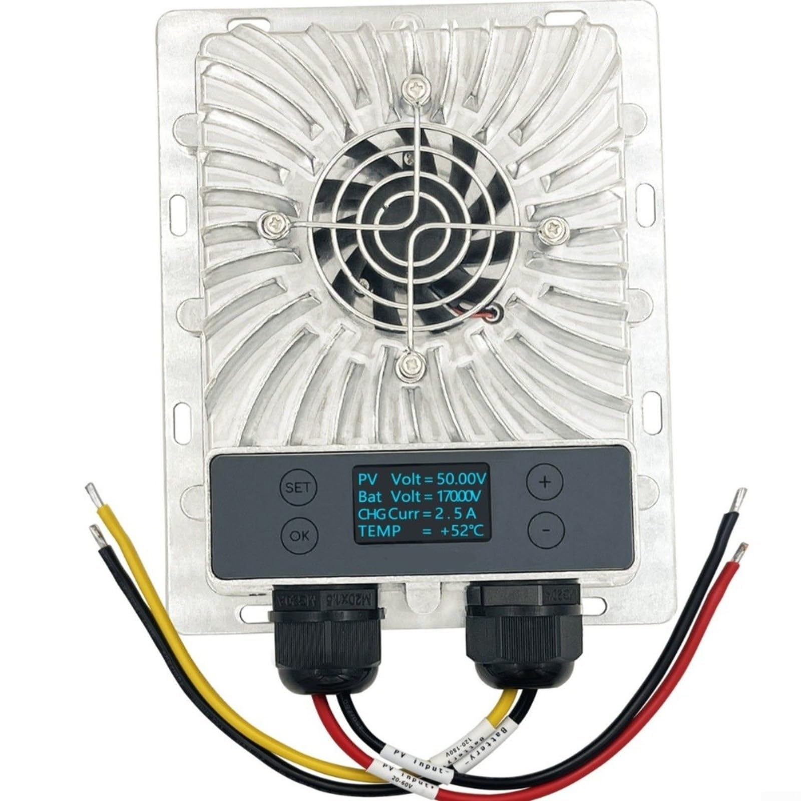 KiraKira 400W per il regolatore solare 120-180V di MPPT per il veicolo resistente | 99,5% Wirkungsgrad, Alu-Gehäuse, Smart-Lüfter, Schutz Vor Überhitzung/Kurzschluss, Für Bleisäure/LiFePO4