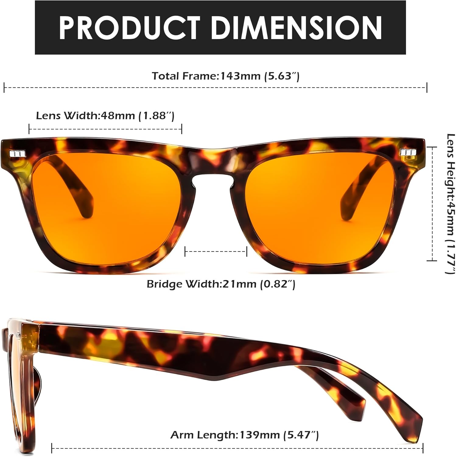 FEISEDY Fashion Blue Light Blocking Glasses for Men Women Computer Gaming Glasses Anti Eyestrain Sleeping Glasses B1225 - Image 7