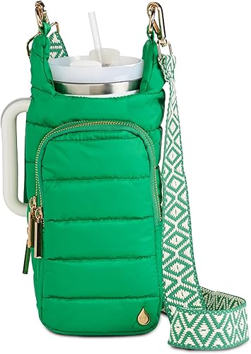 Miniatura 18 de WanderFull® Ranura con cremallera original HydroBag® HANDLE™ para mango, soporte para botella de agua cruzado manos libres y accesorios para vasos