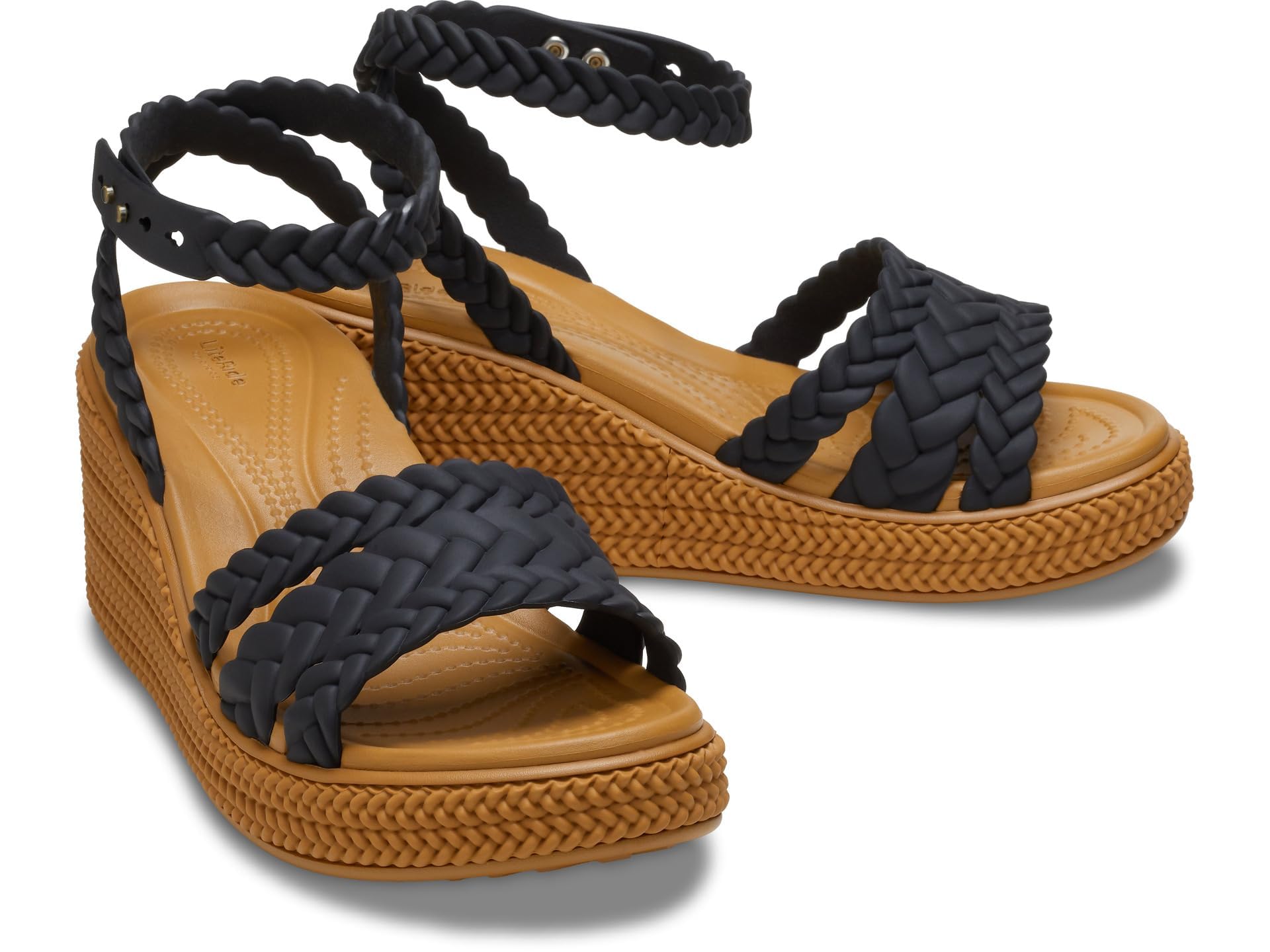 Crocs womens Brooklyn Ankle Strap Wedges