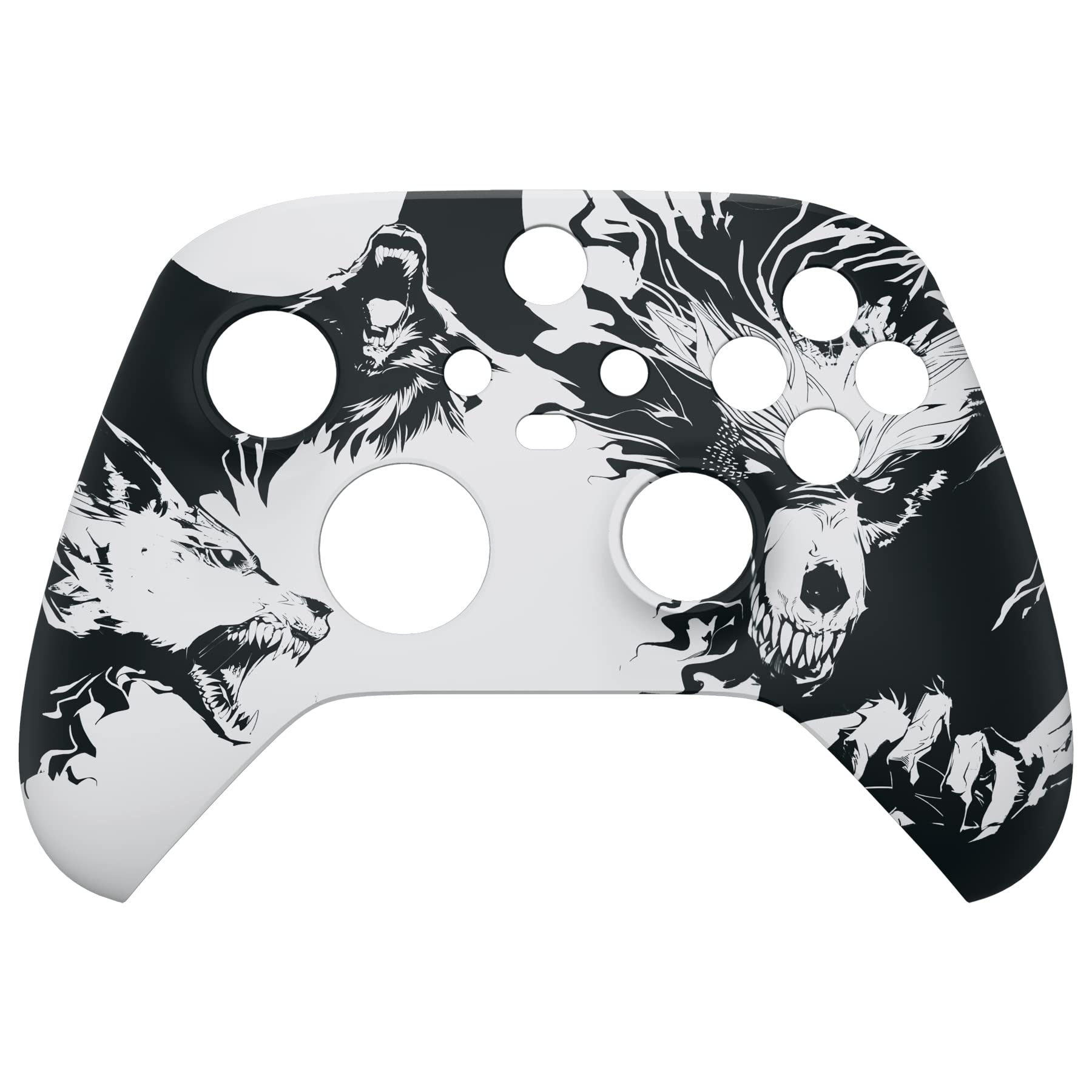 eXtremeRate Replacement Shell for Xbox Series X & S Controller - Unleash Your Style - New Wolve Soul Custom Acessories Skin Front Housing Cover for Xbox Core Controller Wireless [Control NOT Included] — view 9