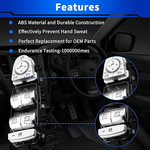 Miniatura 3 de YZHIDIANF 2059056811 Interruptor de control de ventana delantero izquierdo del lado del conductor para Mercedes-Benz GLC300 C350e C63 C63s C300 C43