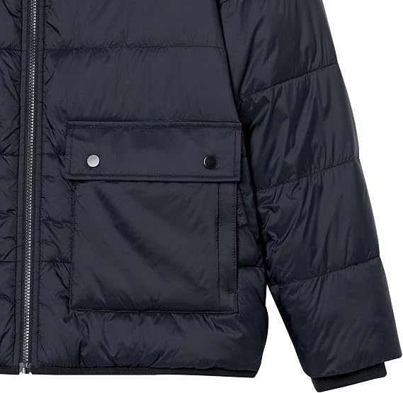 Amazon Essentials Men's Long Sleeve Water-Resistant Sherpa-Lined Insulated Quilted Puffer Jacket