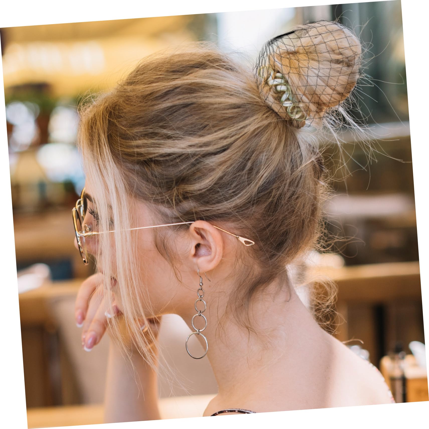 10 Sets Unsichtbare Haarnetze Mit Elastischem Rand Haarnetz Mesh Weich Bequem Für Den Tag 100 Stück * 10