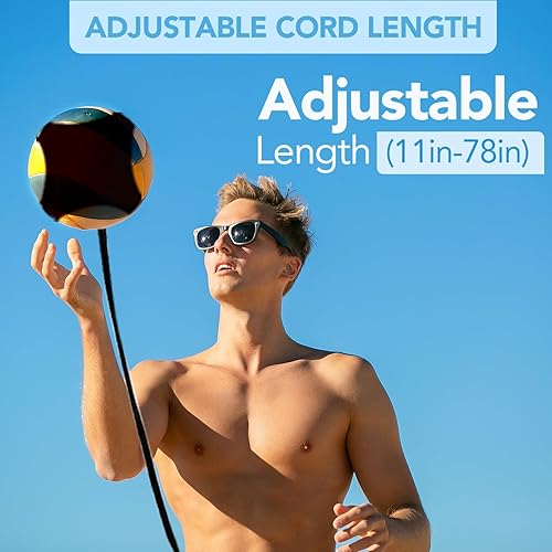 Miniatura 3 de Equipo de entrenamiento de voleibol mejora tus habilidades con la práctica en solitario, repeticiones realistas y diseño ajustable, perfecto para