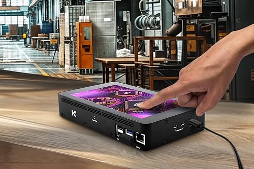 Miniatura 2 de KKSB - Funda de aluminio para Raspberry Pi 5 y compatible con pantalla táctil oficial Raspberry Pi de 7 pulgadas, espacio para Raspberry Pi Active