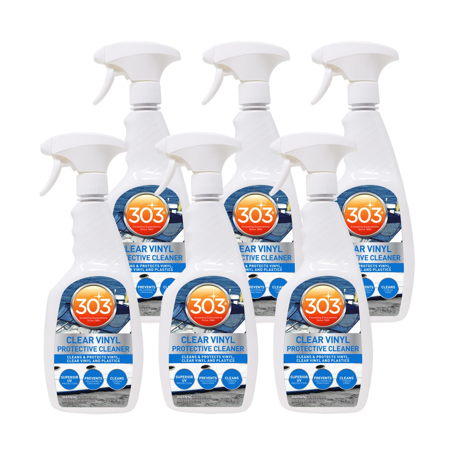 303 30215-6PK Clear Vinyl Protective Cleaner- 32 fl. oz. (Pack of 6)