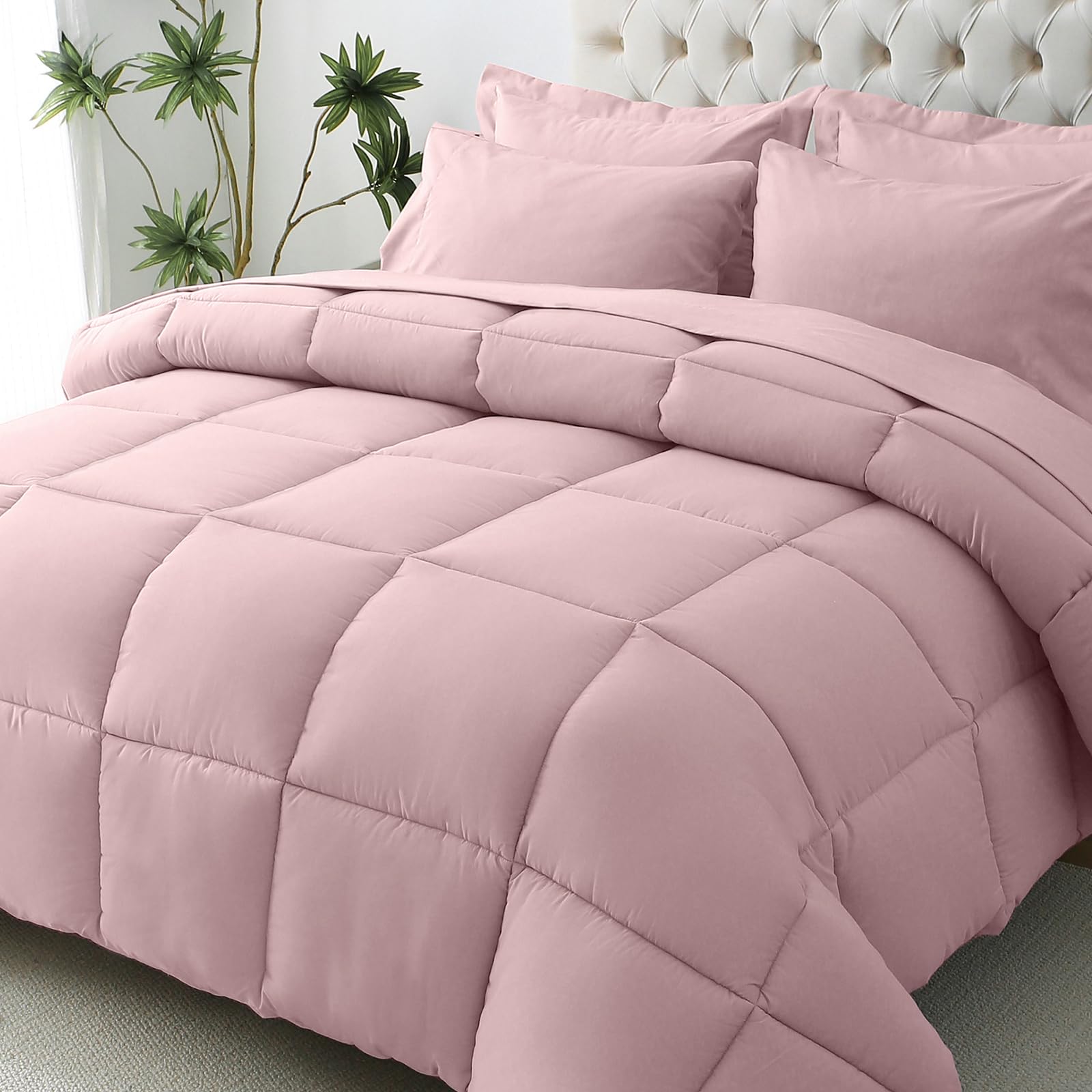 JOLLYVOGUE Black Queen Bedding Set - 7 Piece -32