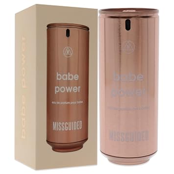 Missguided Babe Power - Floral Fruity Fragrance For Women - Top Notes Of Apple And Rhubarb - Middle Notes Of Jasmine And Peony - Base Notes Of Musk And Cotton Candy - 2.7 Oz Edp Spray