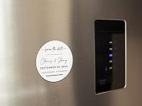 Vista 5 de Imanes personalizados para guardar la fecha Personaliza la imagen y el texto 4 x 4 pulgadas Fácil de personalizar Múltiples cantidades