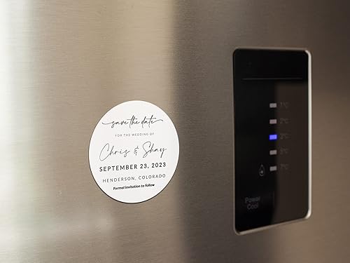 Miniatura 5 de Imanes personalizados para guardar la fecha  Personaliza la imagen y el texto  4 x 4 pulgadas  Fácil de personalizar  Múltiples cantidades  Hermoso