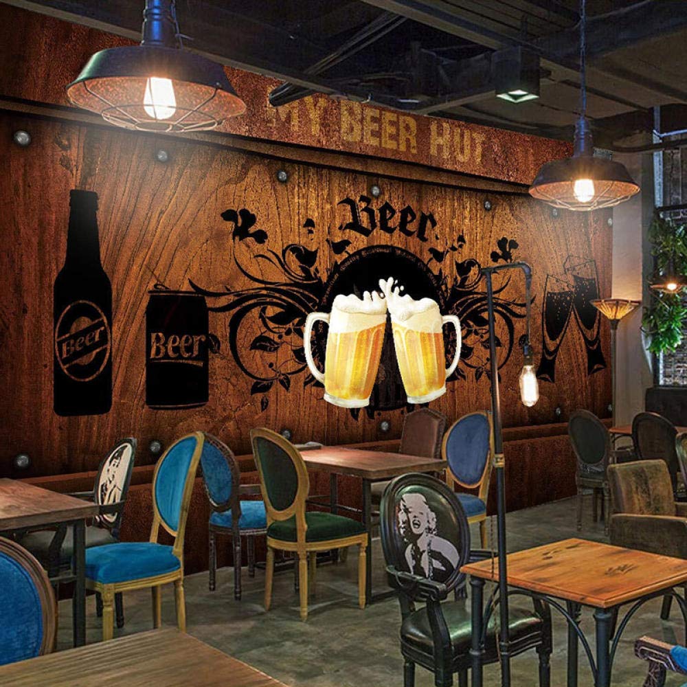 3D tapety domek drewno plakat malarstwo ścienne restauracja KTV bar oprzyrządowanie mural tapeta do salonu;