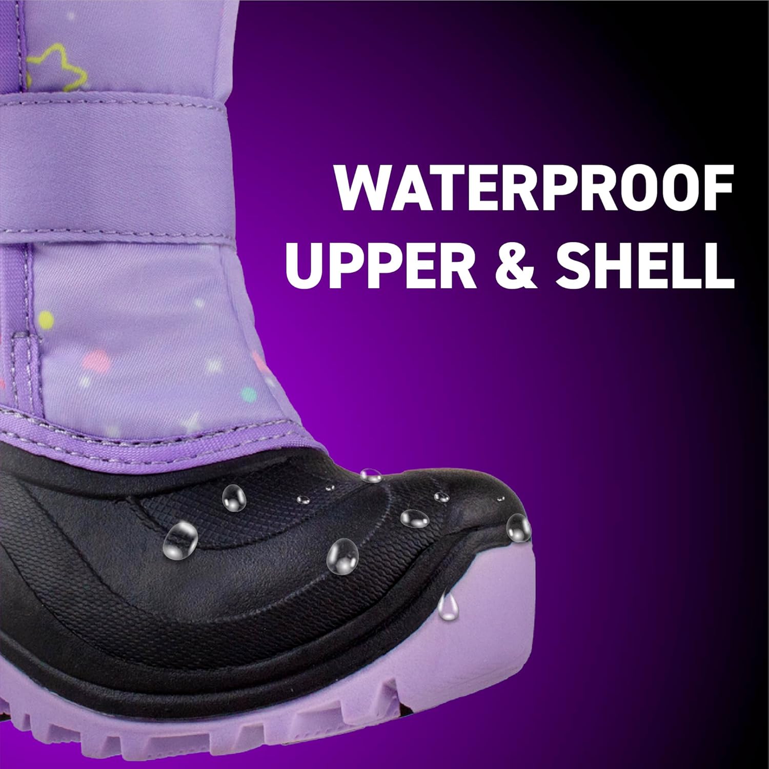 Absolute Stella Toddler Little Kids High Snow Winter Boots, Warm, Insulated, Waterproof Shell
