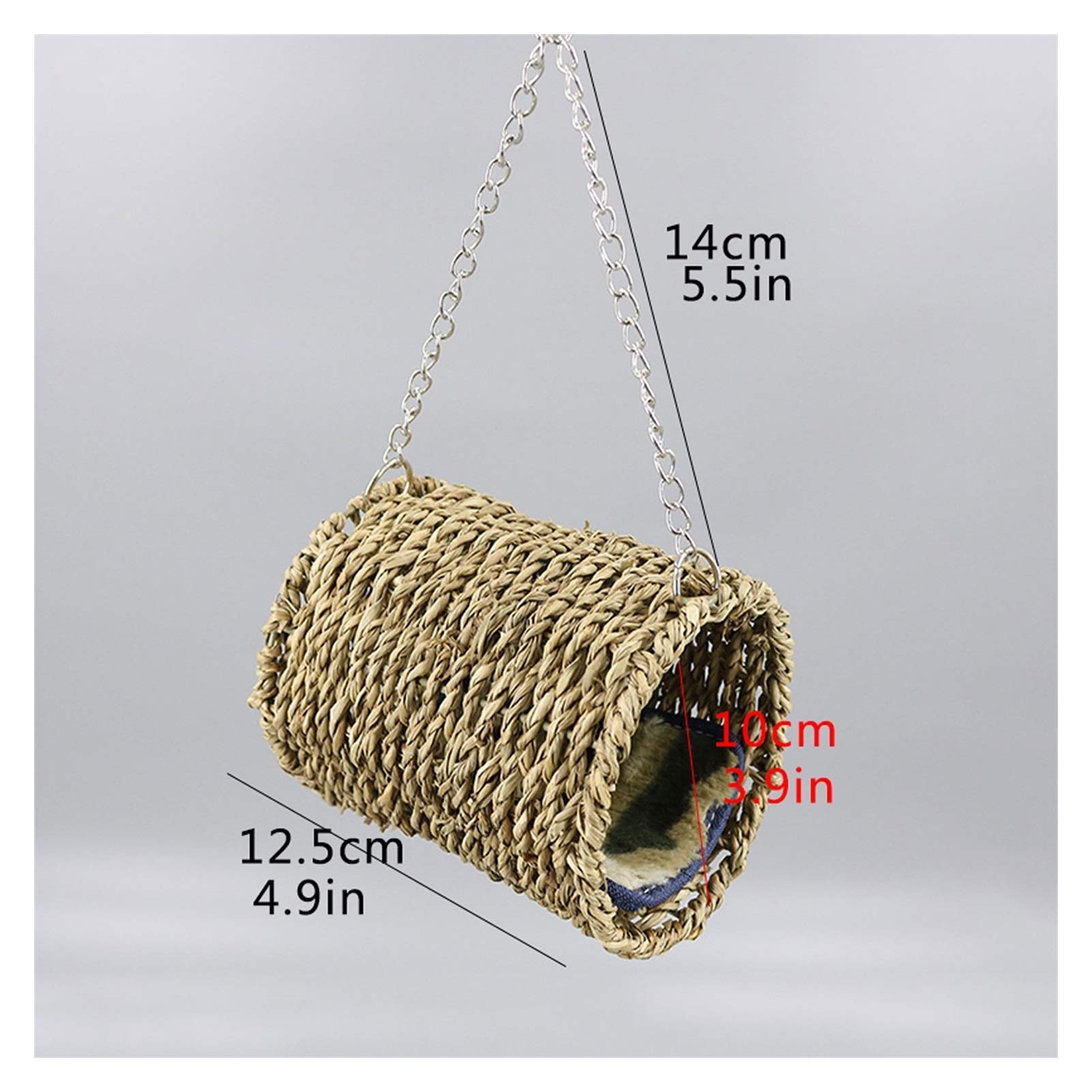 Gabbia per Uccelli e Pappagalli Birdcage in fibra naturale Allevamento a riposo accogliente, posto per gli uccelli offrono rifugio da un rifugio per uccelli freddo per Canarini, Cocorite e Uccelli Eso
