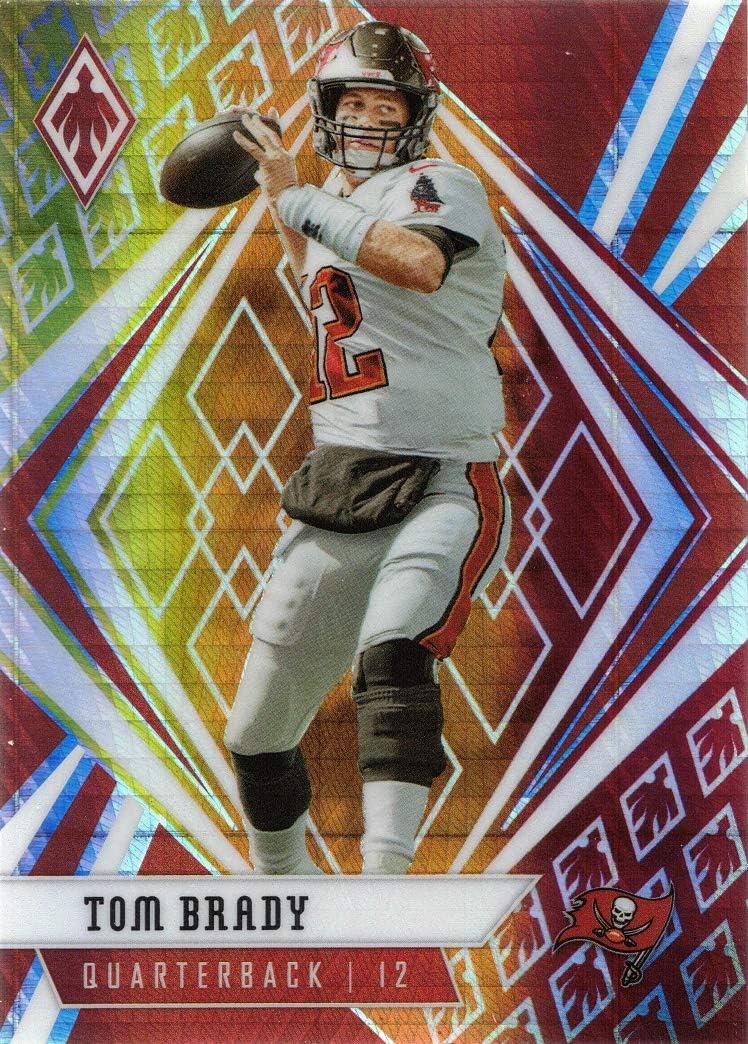 2020 Panini Phoenix Fire Burst #35 Tom Brady Football Card - Tampa Bay Buccaneers