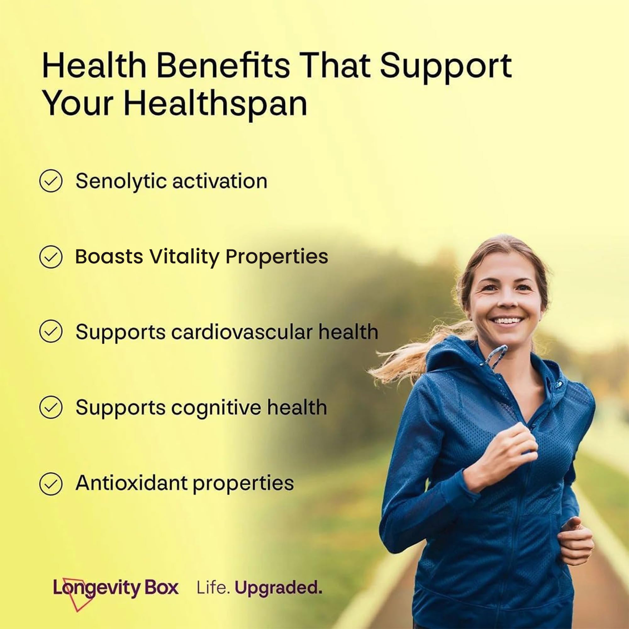 Fisétine 100 mg, 60 gélules, antioxydant 98 % pur, testé par un laboratoire tiers, végan, pour soutien du vieillissement sain, de la longévité et de la santé cellulaire