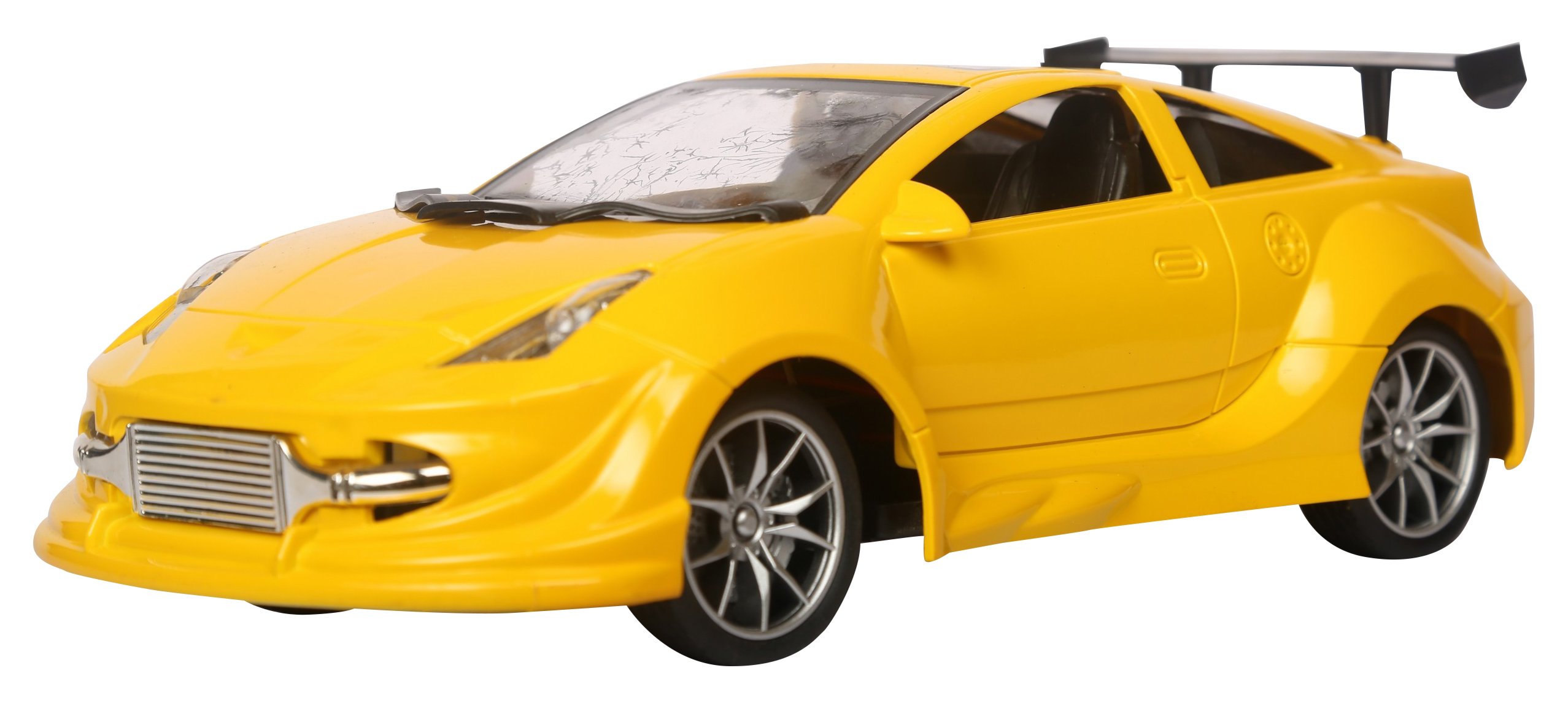Turboz 1:16 Remote Control City Car Sedan, Yellow