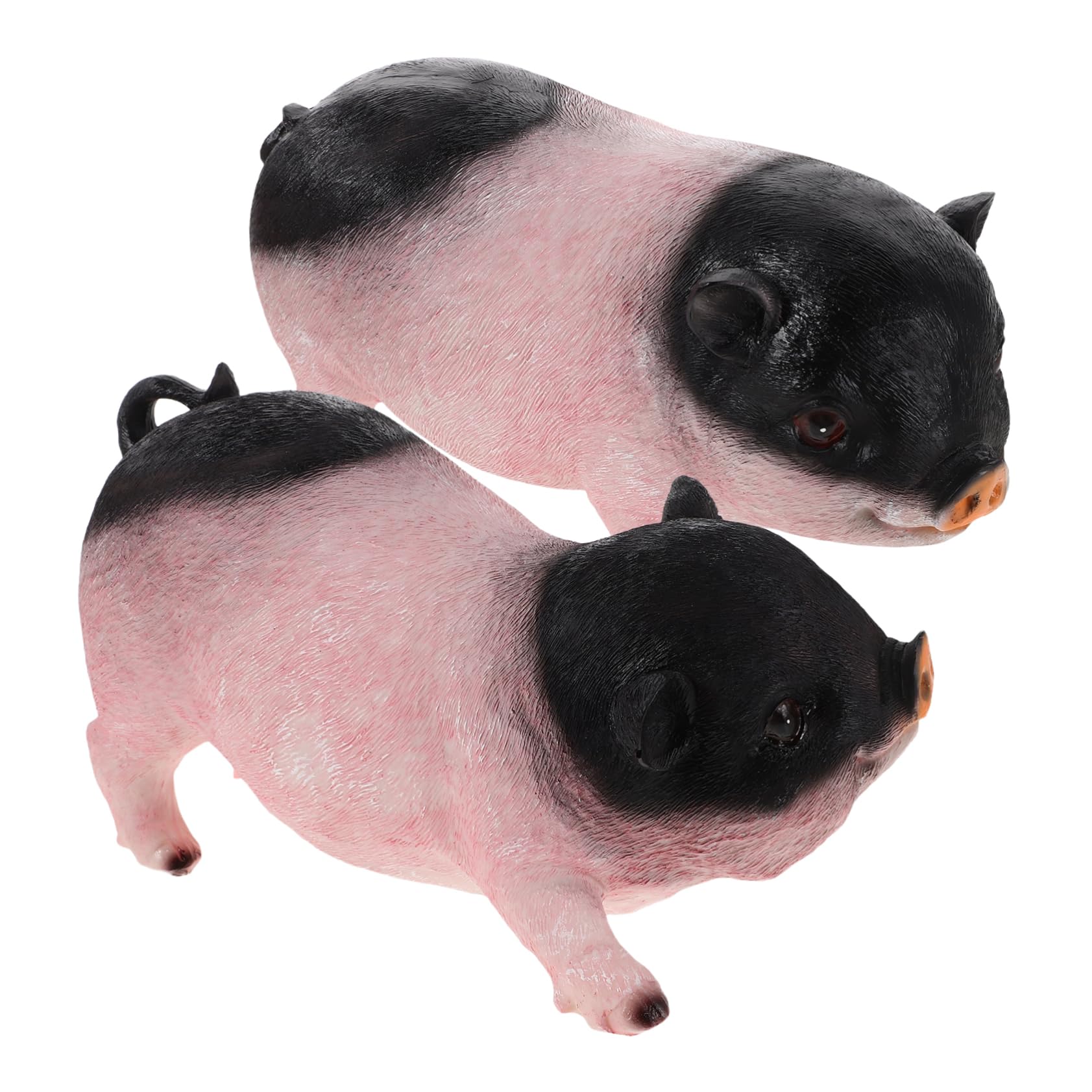 VICASKY 2pezzi Statua Maiale in Graziosa Sculture Animali Per Cortile e Da Piccoli Per Decorazione Esterna