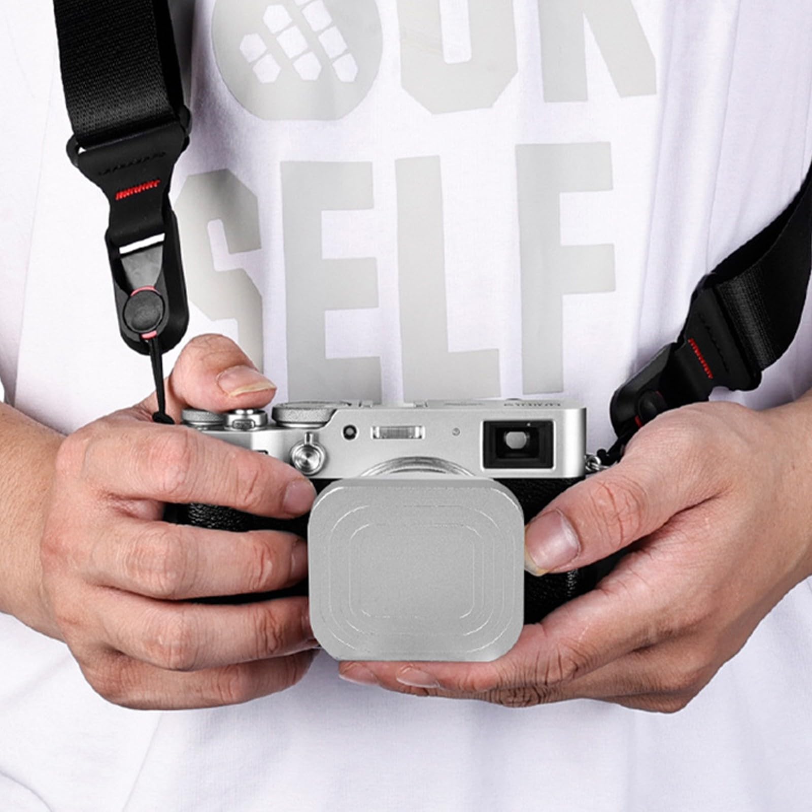 Paraluce per obiettivo professionale per fotografia X100V X100T/ X100VI riduce al minimo e migliora i paraluce quadrati Claritys