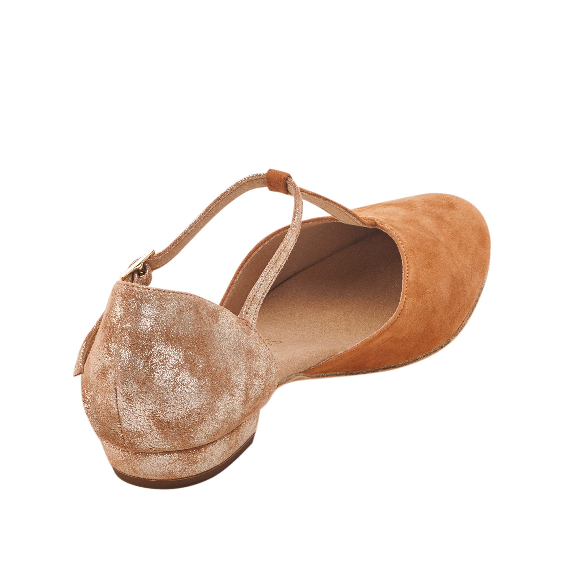Rummos Damen Tanzschuhe Carol - Leder Navy/Indico Blue - Medium (Normal) - 2 cm Blockabsatz - Made in Portugal