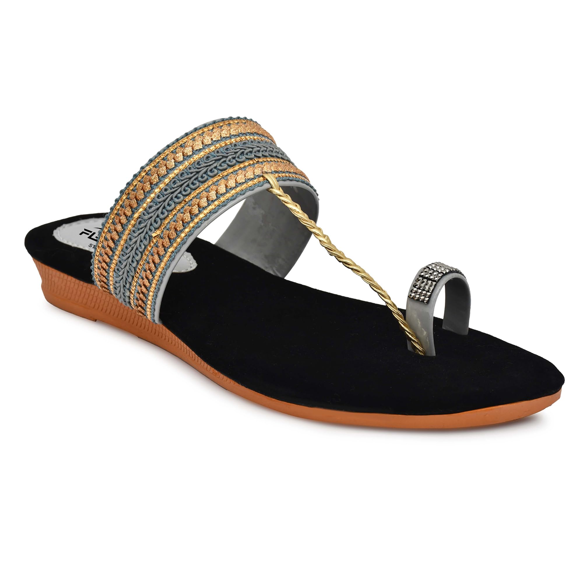 FLEXT STEPS Women Casual Block Heel Sandal Comfortable and Stylsh Tranding Block Heel OMG_2407_GREY_7 (B0CX9D138T) Amazon Price History, Amazon Price Tracker