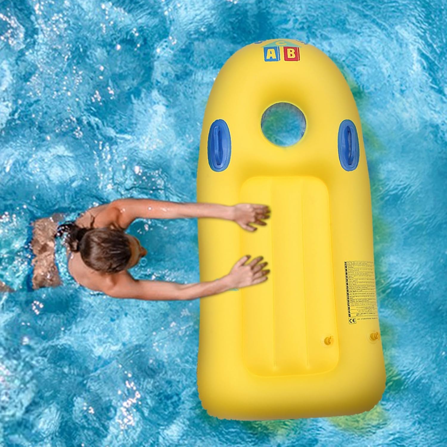 Whixant Inflatable Boogie Board for Kids, Portable Inflatable Surf Body Board with Handles, Lightweight Soft Body Board for Slip and Slide, Pools, Beaches, Swimming - Image 4 thumbnail