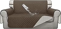 Vista 47 de ISSUNTEX Fundas de Sofá de Doble Protección 100% Impermeables para Sala de Estar, Fundas de Sofá para Sofá de 3 Cojines, Protector de Muebles