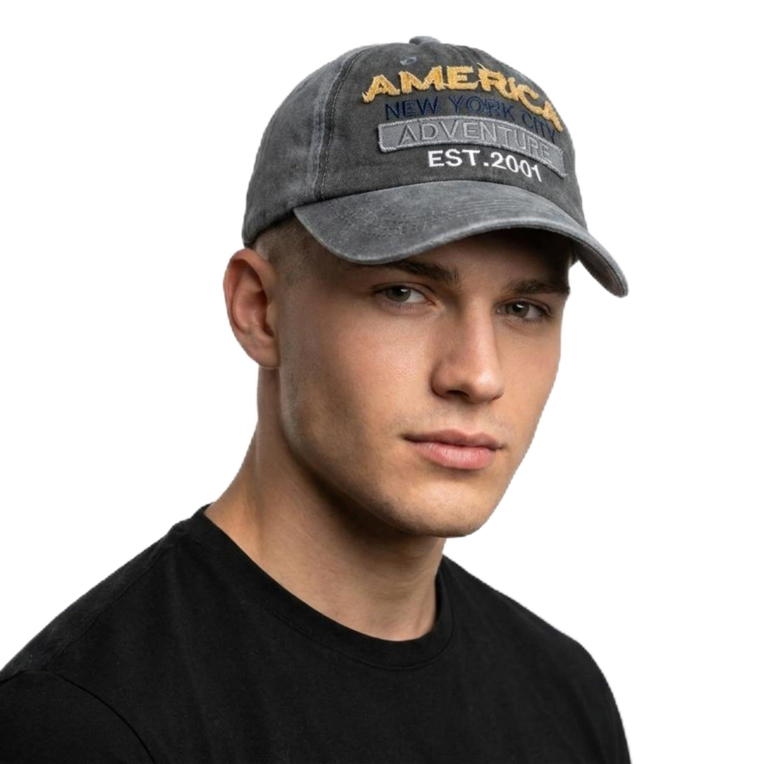 jamont Baseball Cap for Men & Woman - Vintage Distressed America New York City Adventure Hat for Men & Women, Adjustable Cotton Sun Cap for Sports, Casual, Travel-picture-14