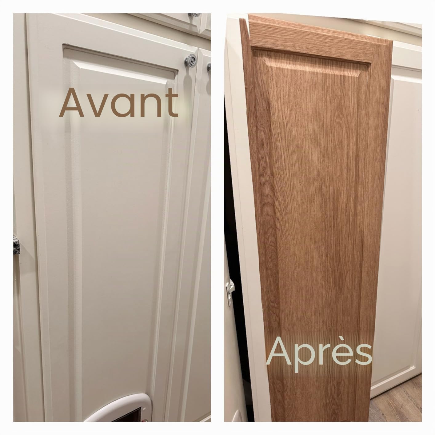 TOTIO Papier peint Bois Marron Extra Large Film Mobilier Chêne Faux Bois Imperméable Autocollant DIY Vinyle Conçu sans Bulles Mat Épaissi