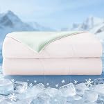 Exclusivo Mezcla Cooling Comforter King Size Navy, Lightweight Summer Blanket for Hot Sleepers, Soft Breathable Cool Bedding Duvet for Night Sweats, 104"x90" | Lightweight Soft Breathable Summer Cooling Blanket, Double-Sided Cooling Fabric, Designed 