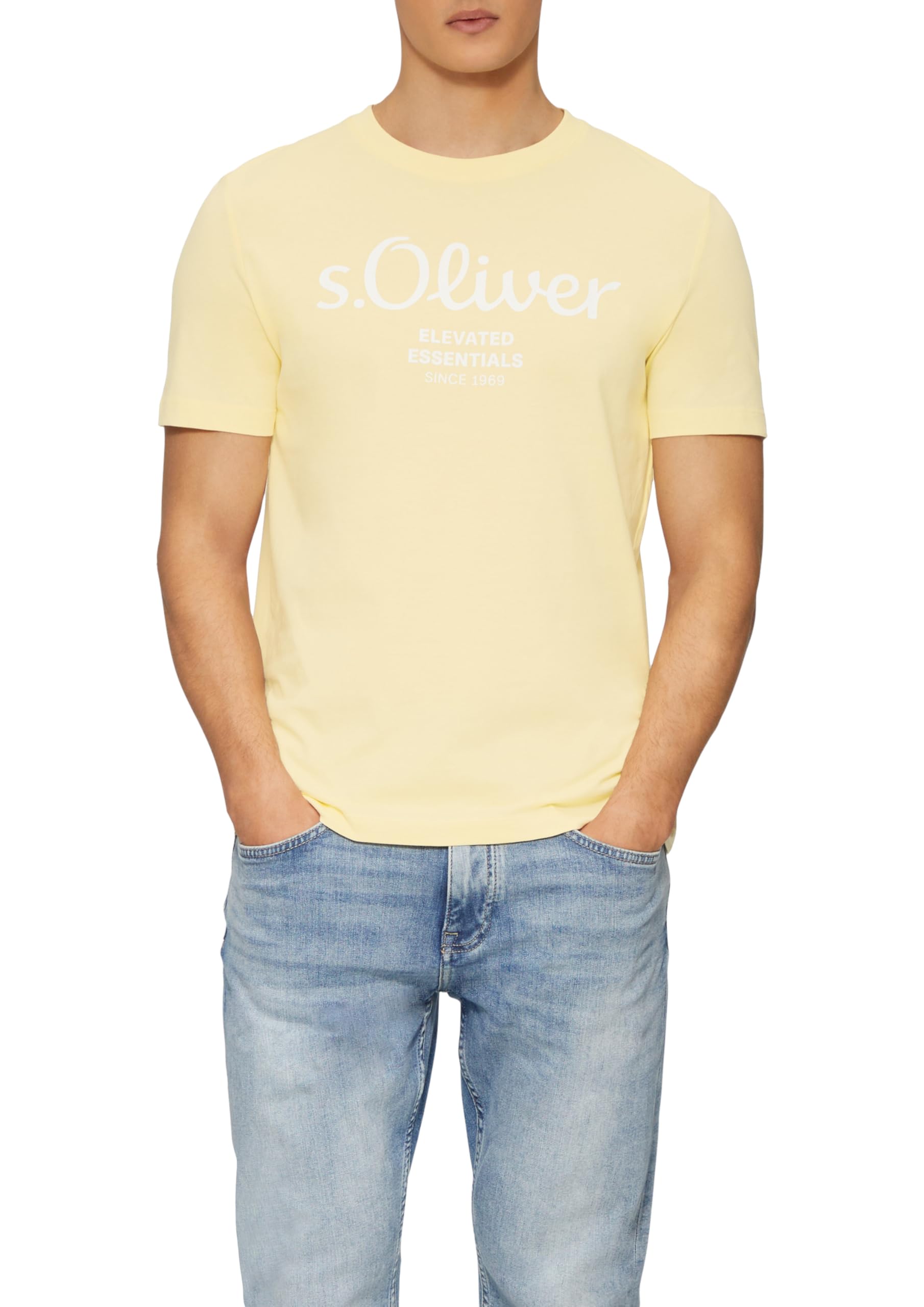 s.Oliver Baumwoll-T-Shirt mit Logo-Print