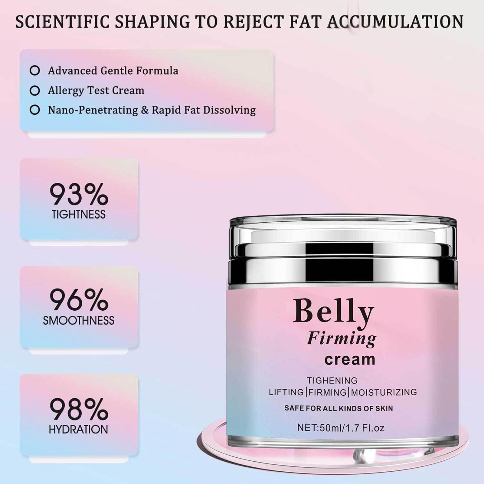 Belly Firming Cream Body Slimming Cream Burning Fat Cellulite Remover Tightening Abdomen Buttock Leg Anti Wrinkle Reduce Sagging 50ml - Image 2