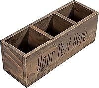 Vista 9 de Personalized Passion Organizador de escritorio de madera, soporte para lápices con nombre personalizado, organizador de madera de tamaño perfecto