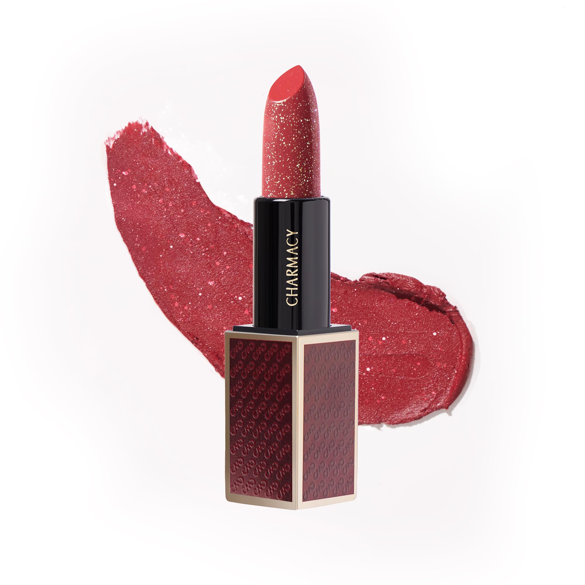 Charmacy Milano Diamond Rush - Garnet 79, Creamy & Lightweight Lipstick, Long-Lasting Lipstick, Luxe Shimmer & Matt Finish, 3.8 Gms